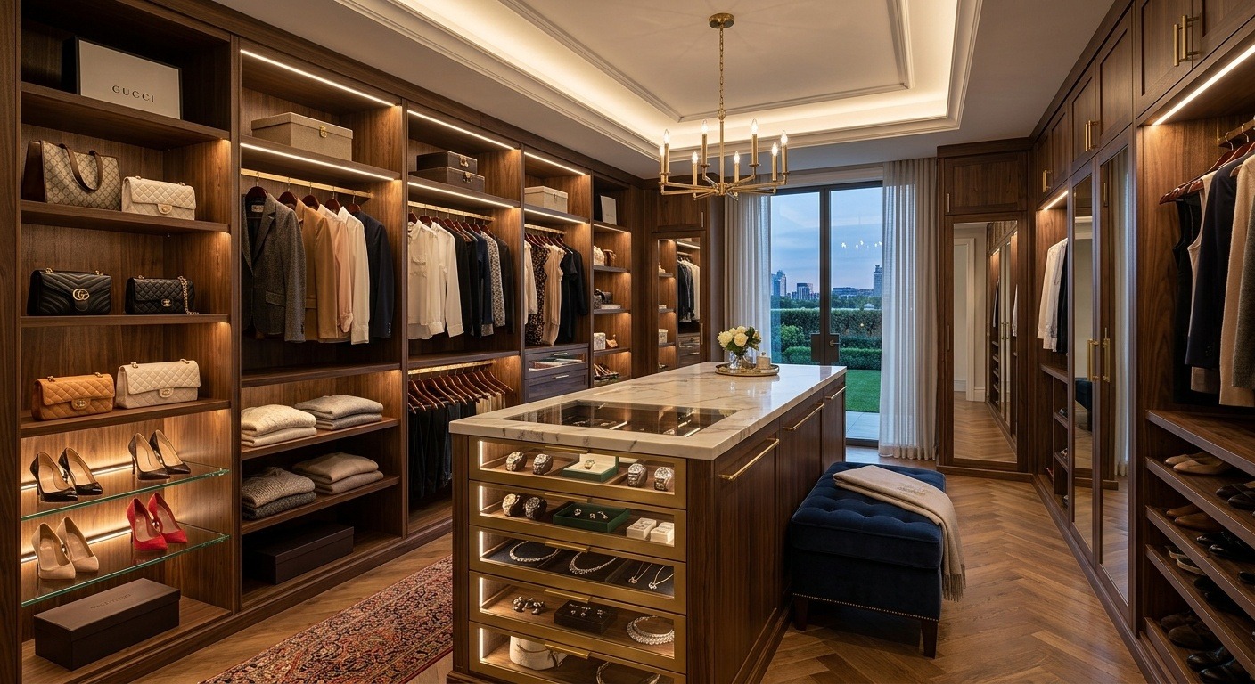 Custom closet Montreal and Laval project with fitted drawers and shelving